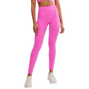 FP Movement Good Karma Full Length Seamless Leggings XS/S Neon Pink Athleisure